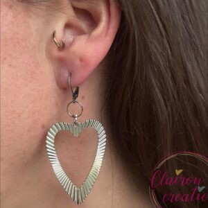 Boucles Amour Coeur Argent (71)
