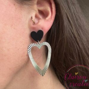 Boucles Amour Coeur Argent (69)