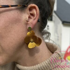 Boucles acétate Fleurs (7)