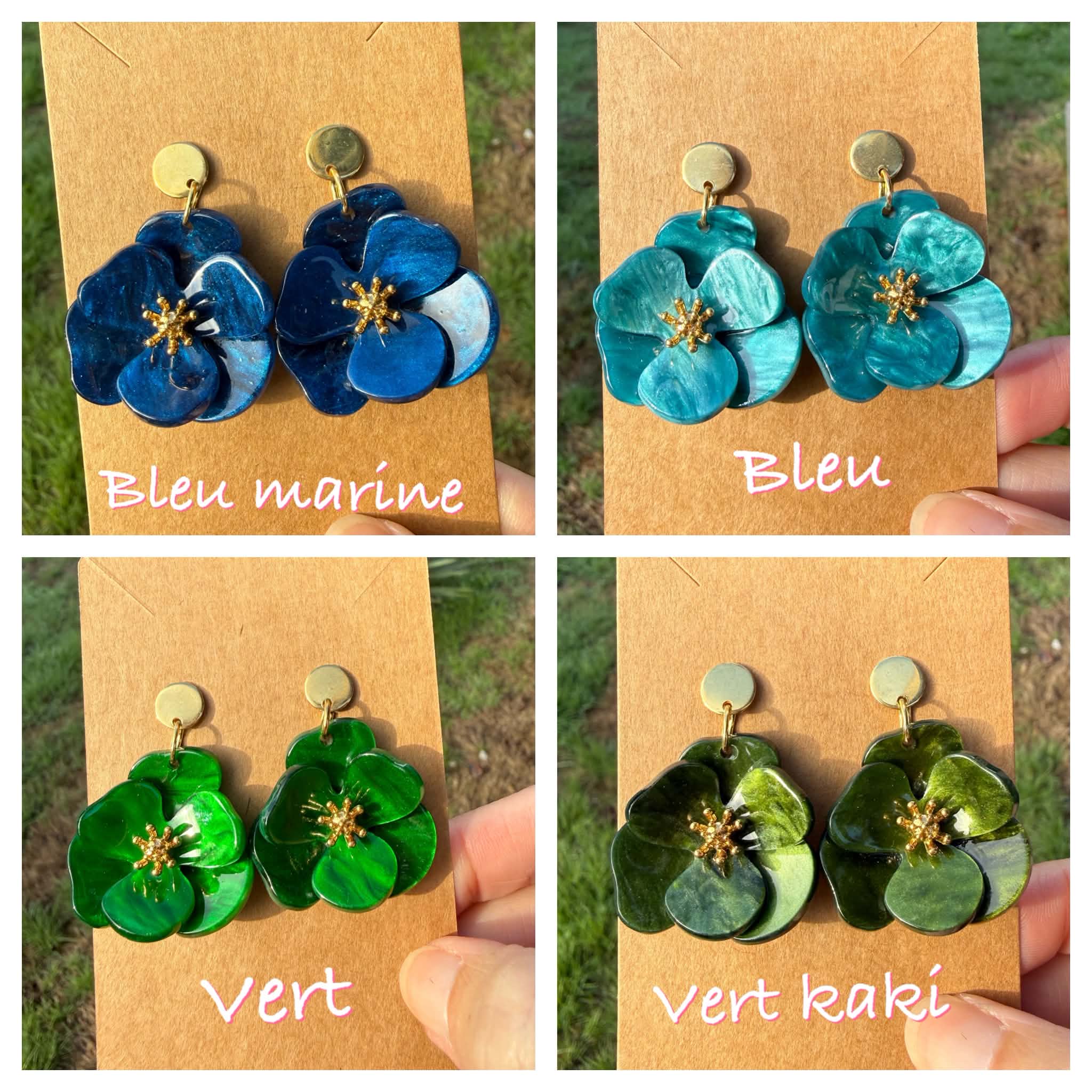 Boucles Pétalia 30mm(3)